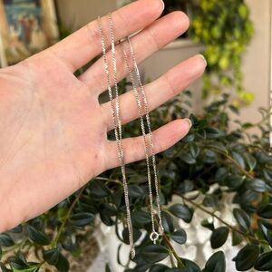 Vintage Sterling Silver Chain Necklace